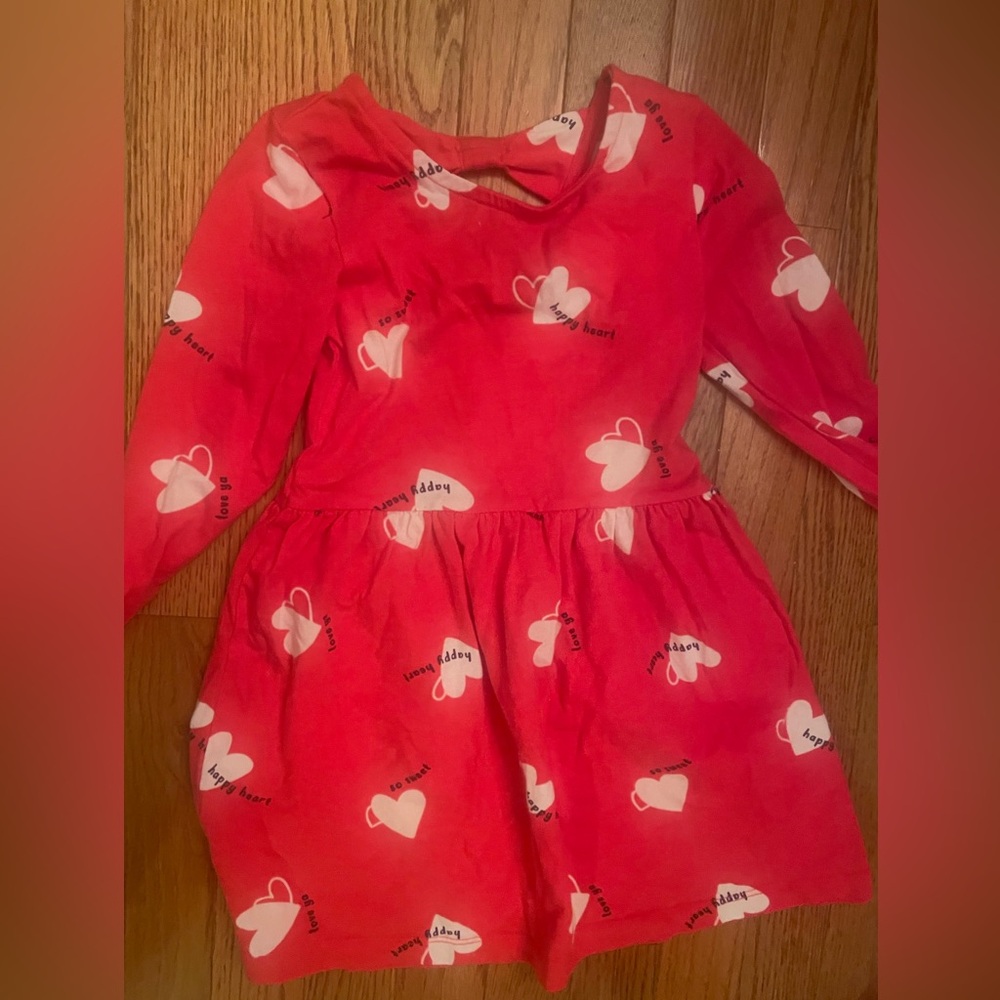 Carter's Pink Heart Print Dress size 4T